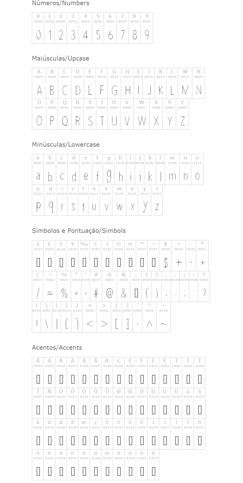 Avenir Condensed Hand