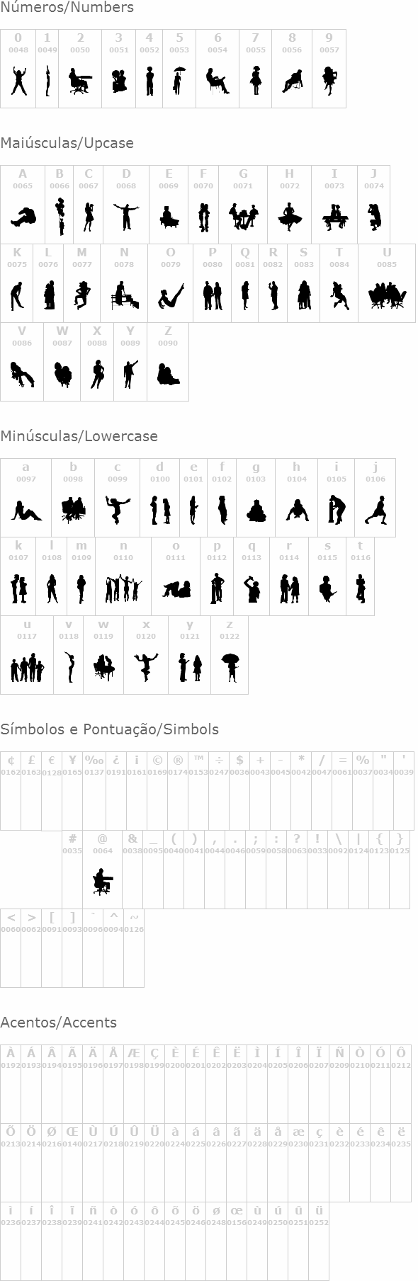 Human Silhouettes Free Four