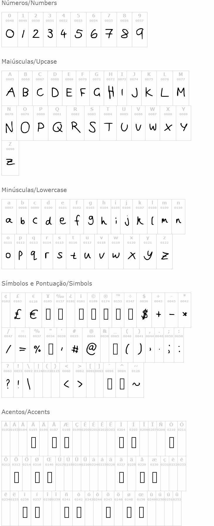 Joanna's handwriting